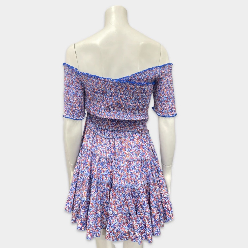 NWT POUPETTE ST.BARTH blue and orange cotton mini dress